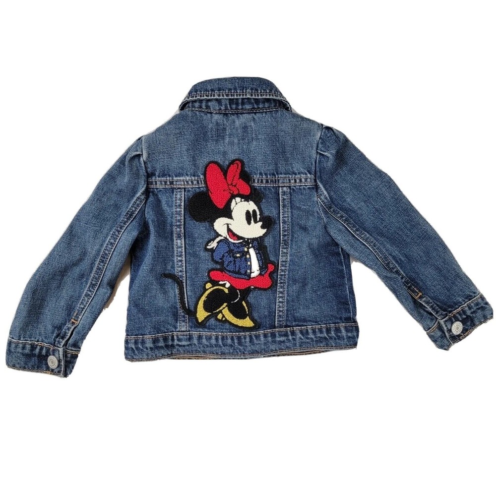 Baby GAP Limited Edition Disney Minnie Mouse Denim Jacket Sz  2T Toddler 2 Years - Picture 4 of 6